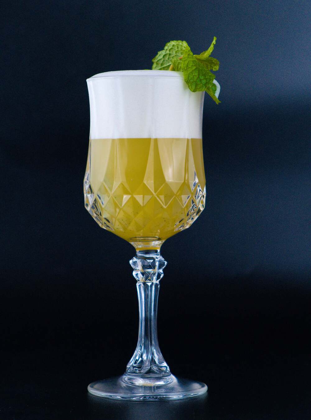 Virgin Mojito Sour With Garnish-